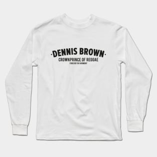 Dennis Brown - Crownprince of Reggae Long Sleeve T-Shirt